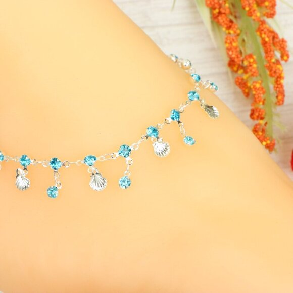 "Handmade Anklet – Elegant & Delicate Jewelry for Women | UNVRC1298 - Picture 10 of 10